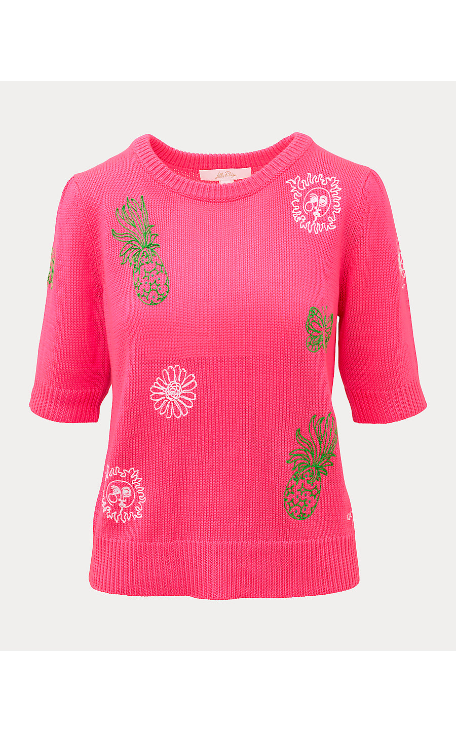 ORTON SWEATER, CHERRY BLOSSOM PINK FLEUR EMBROIDERY