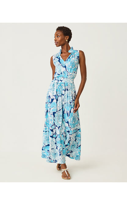 AMIRIA MAXI DRESS, CAPRI BLUE ROSANNA