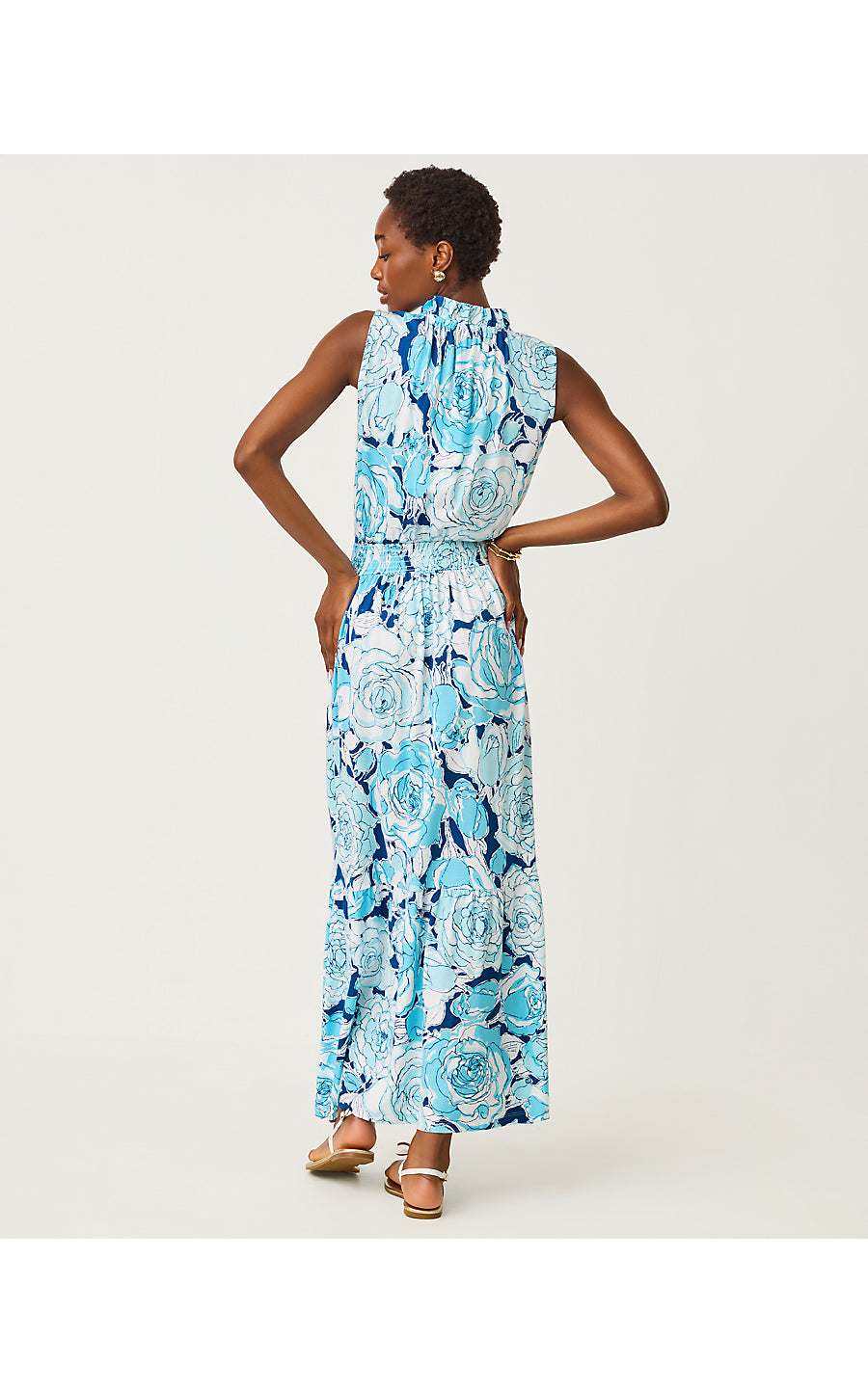AMIRIA MAXI DRESS, CAPRI BLUE ROSANNA