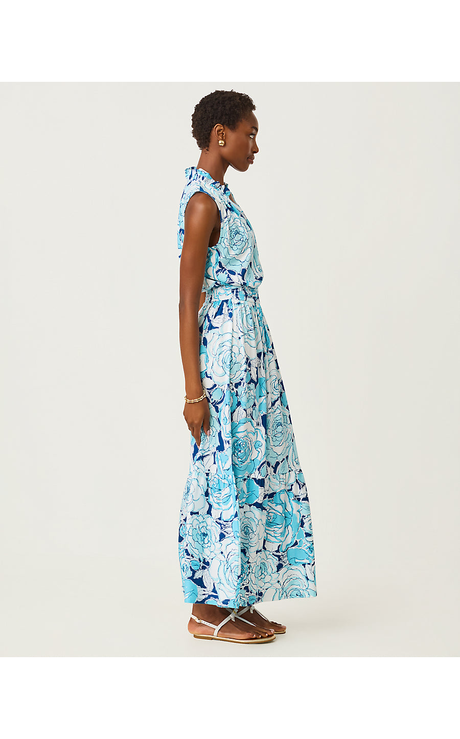 AMIRIA MAXI DRESS, CAPRI BLUE ROSANNA