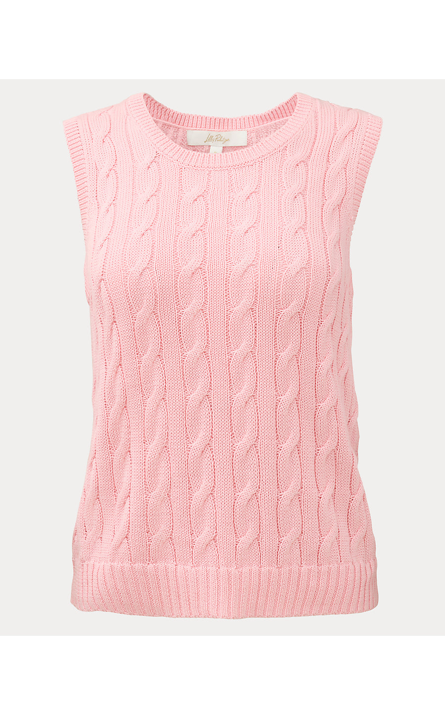 BROCKTON CREW NECK SWEATER, CONCH SHELL PINK