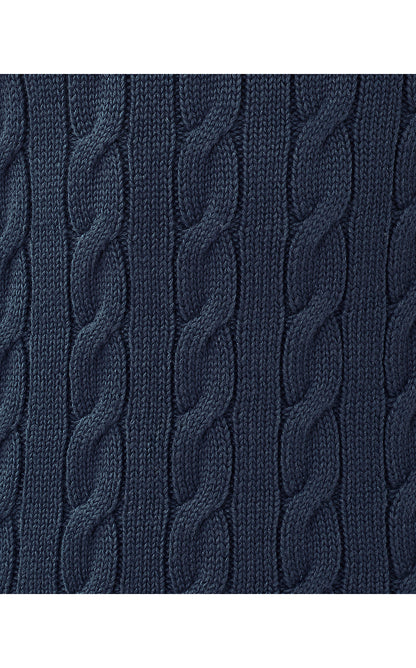 BROCKTON CREW NECK SWEATER TANK, LOW TIDE NAVY