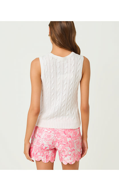 BROCKTON CREW NECK SWEATER, RESORT WHITE