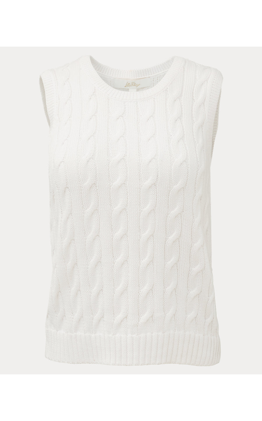 BROCKTON CREW NECK SWEATER, RESORT WHITE