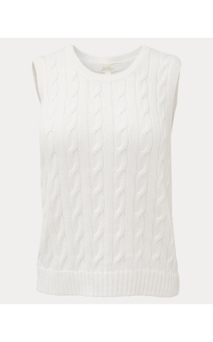 BROCKTON CREW NECK SWEATER, RESORT WHITE