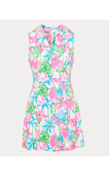 TWILA SKIRTED ROMPER, RESORT WHITE VINEY LINEY