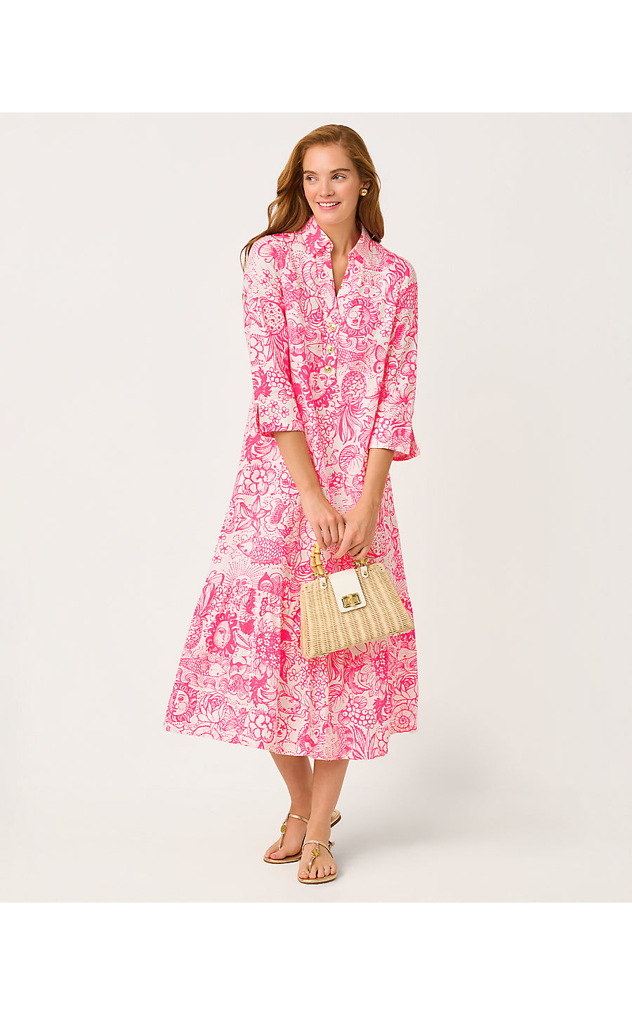 ALORA DRESS, CHERRY BLOSSOM PINK FLEUR DE LILLY
