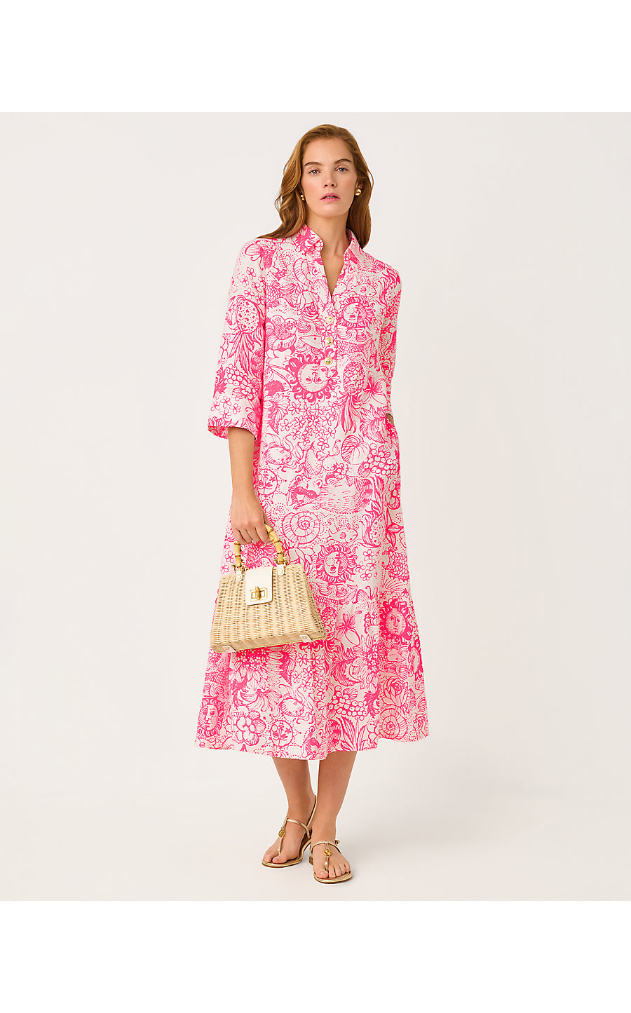 ALORA DRESS, CHERRY BLOSSOM PINK FLEUR DE LILLY