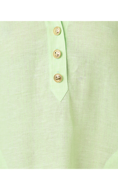 ALORA DRESS, PISTACHIO MACARON X RESORT WHITE