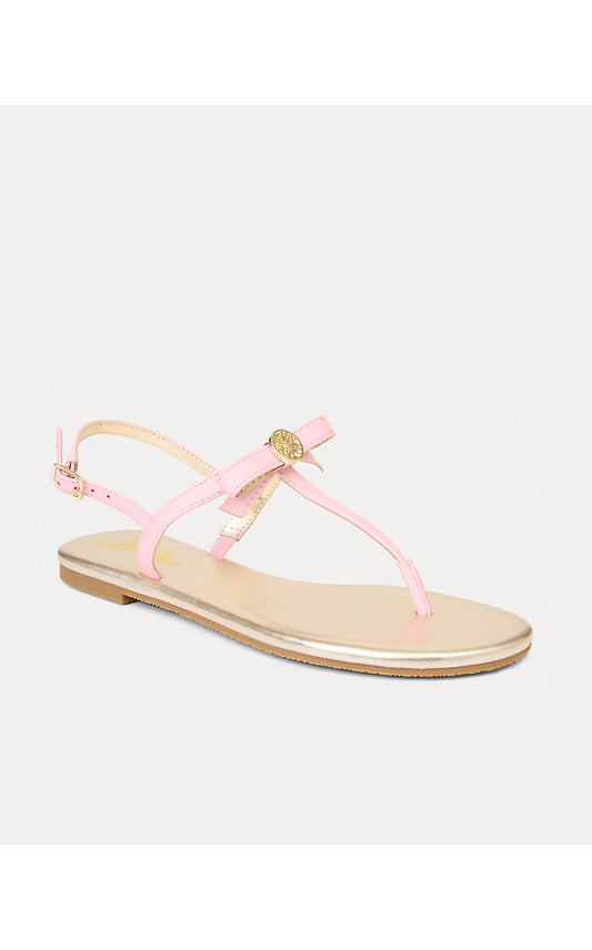 TEIGHEN BOW SANDAL, PINK MUSE