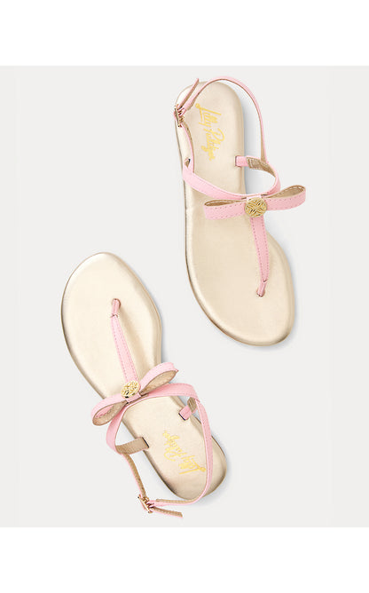 TEIGHEN BOW SANDAL, PINK MUSE