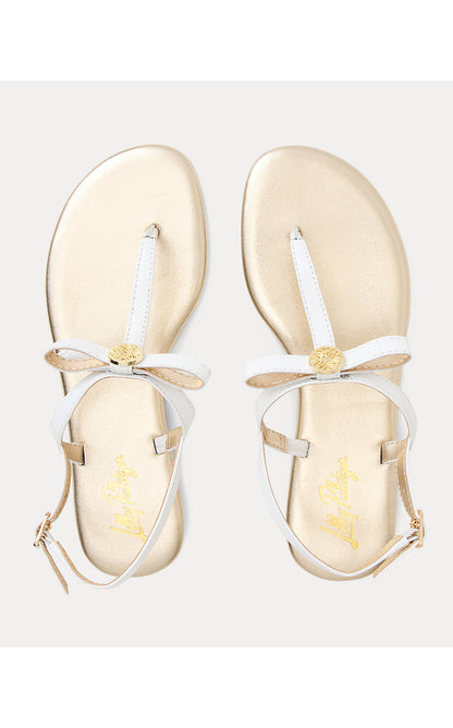 TEIGHEN BOW SANDAL, RESORT WHITE