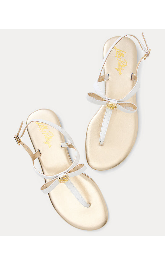 TEIGHEN BOW SANDAL, RESORT WHITE
