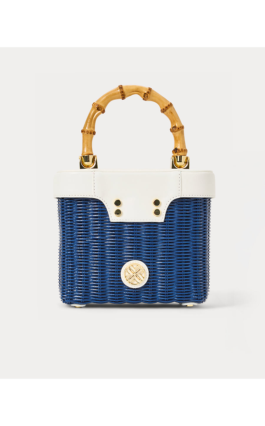 SIENNA TOP HANDLE WICKER BAG, STARLIGHT NAVY