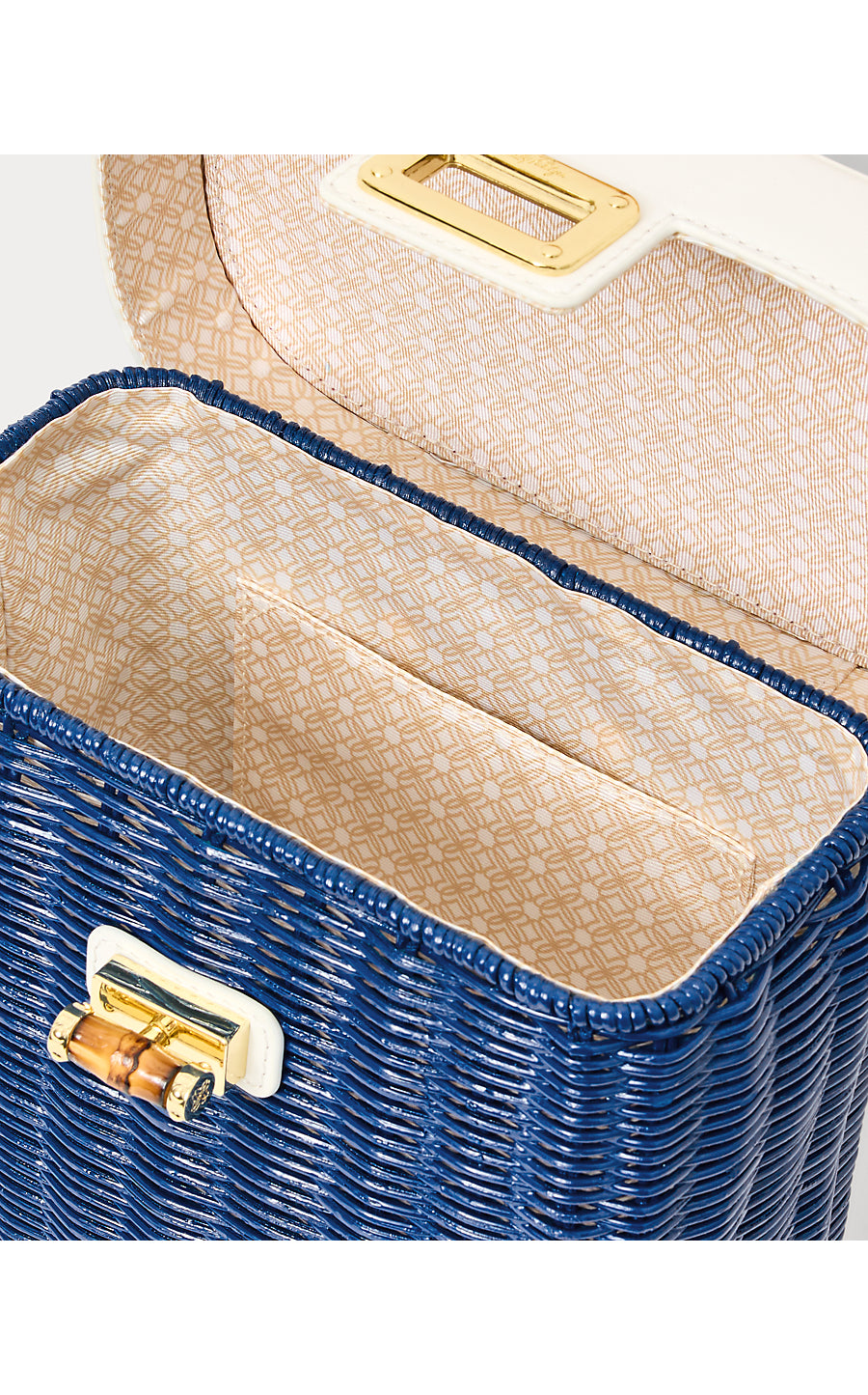 SIENNA TOP HANDLE WICKER BAG, STARLIGHT NAVY
