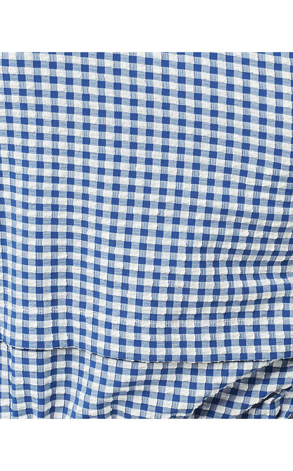 ROMILLY PERFORMANCE JACKET, STARLIGHT NAVY MINI PERFORMANCE GINGHAM