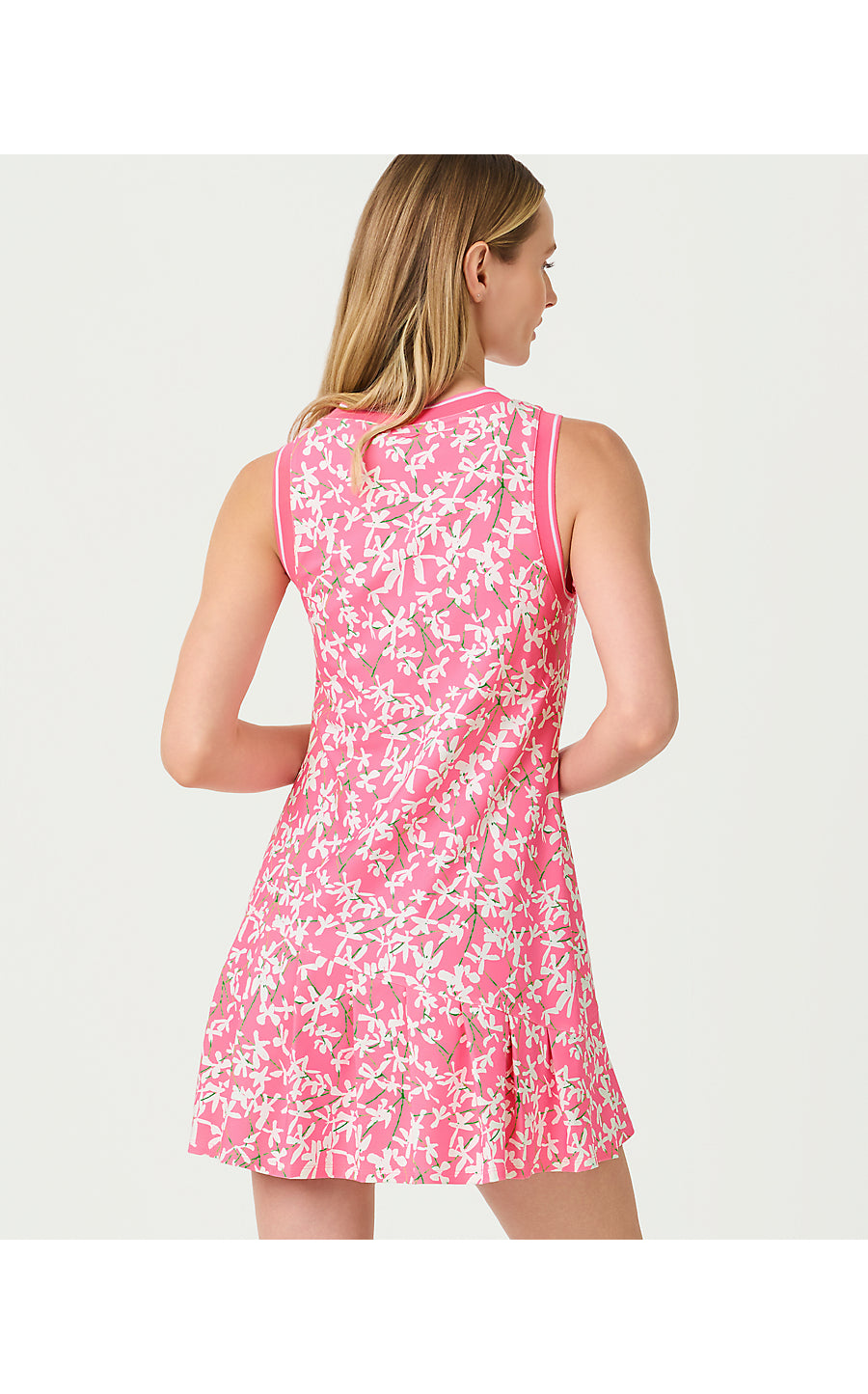 CALETA ACTIVE DRESS UPF 50+, CONFETTI PINK CROSSGRAIN LIL LIZA
