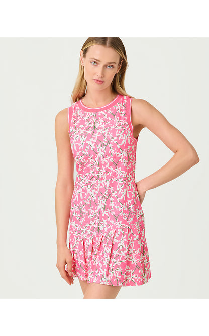 CALETA ACTIVE DRESS UPF 50+, CONFETTI PINK CROSSGRAIN LIL LIZA