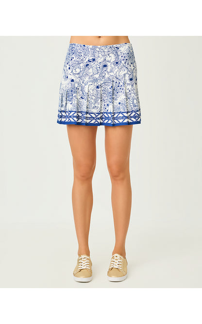 CALETA SKORT UPF 50+, STARLIGHT NAVY ZOOLOGY ENGINEERED LUXLETIC SKORT