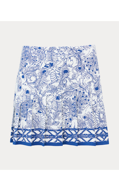 CALETA SKORT UPF 50+, STARLIGHT NAVY ZOOLOGY ENGINEERED LUXLETIC SKORT