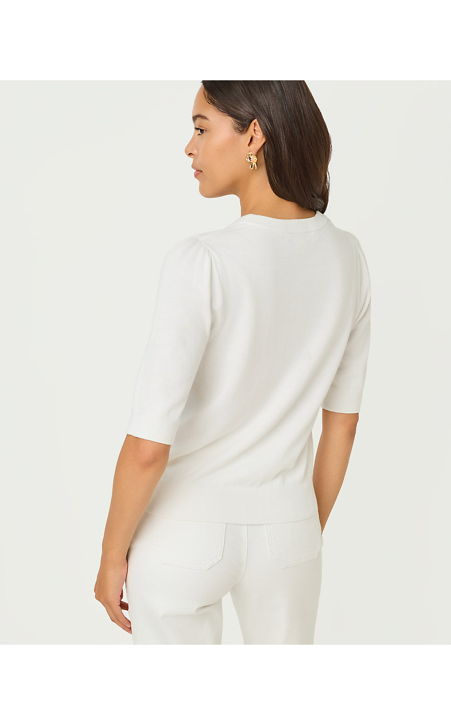 ORTON SWEATER, RESORT WHITE MARYAN ENGINEERED SWEATER