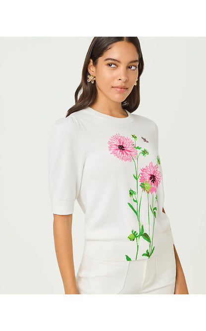 ORTON SWEATER, RESORT WHITE MARYAN ENGINEERED SWEATER