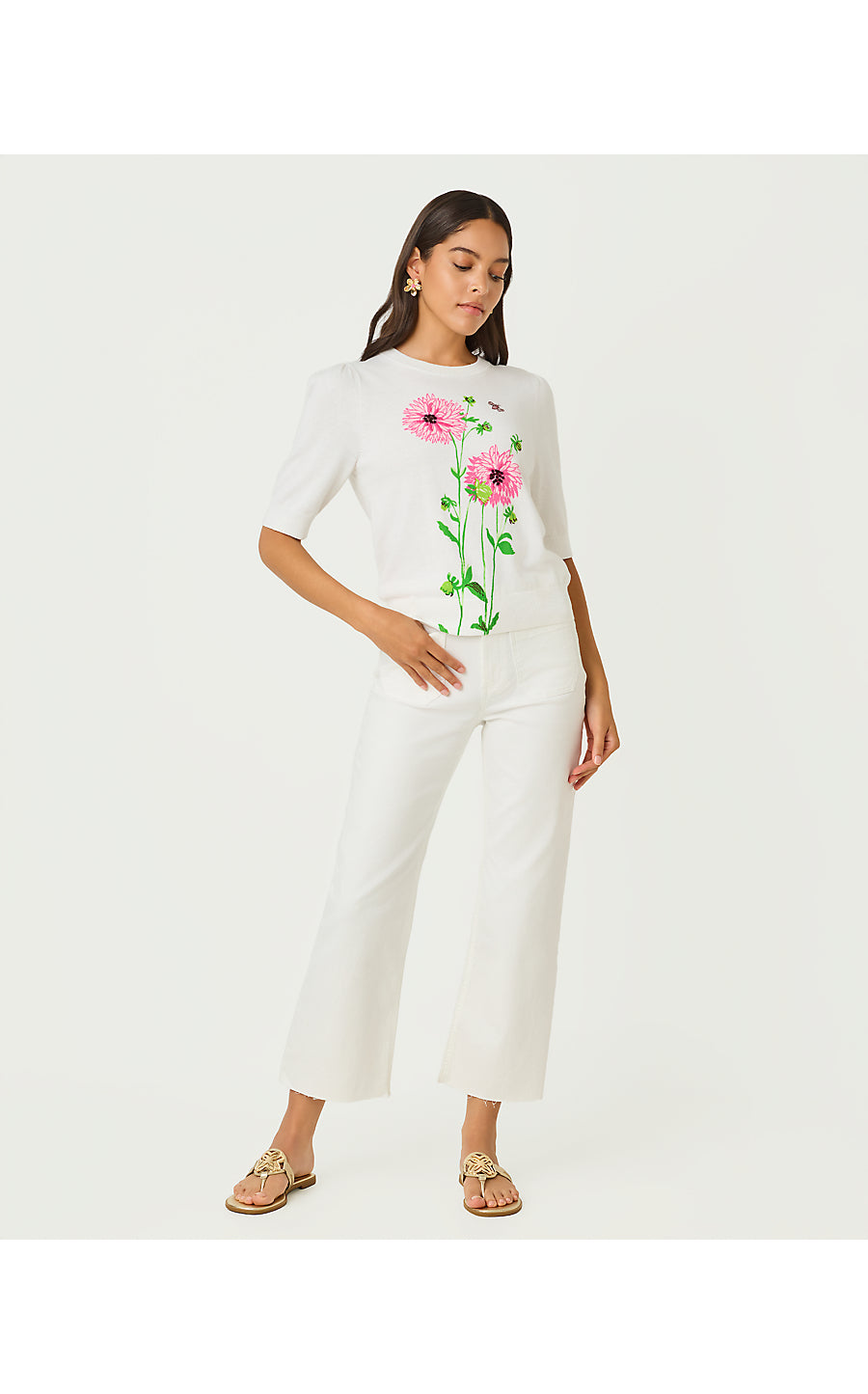 ORTON SWEATER, RESORT WHITE MARYAN ENGINEERED SWEATER