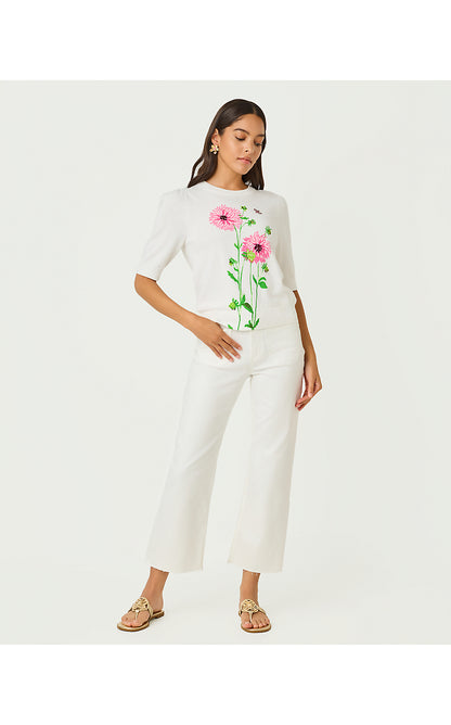 ORTON SWEATER, RESORT WHITE MARYAN ENGINEERED SWEATER