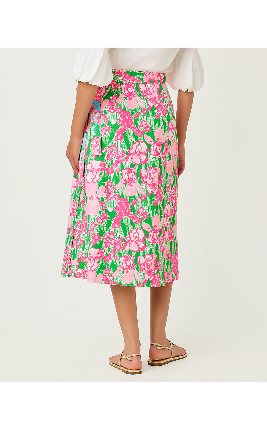 CONSTANCE REVERSIBLE MIDI SKIRT, MULTI CRAZY QUILT