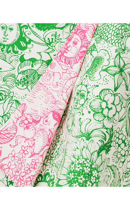 CONSTANCE REVERSIBLE MIDI SKIRT, PUTTING GREEN FLEUR DE LILLY