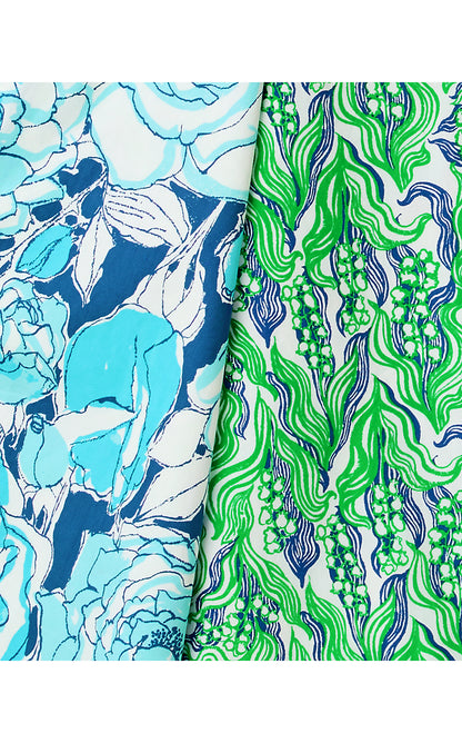 CONSTANCE REVERSIBLE MIDI SKIRT, PUTTING GREEN LILLY OF THE VALLEY