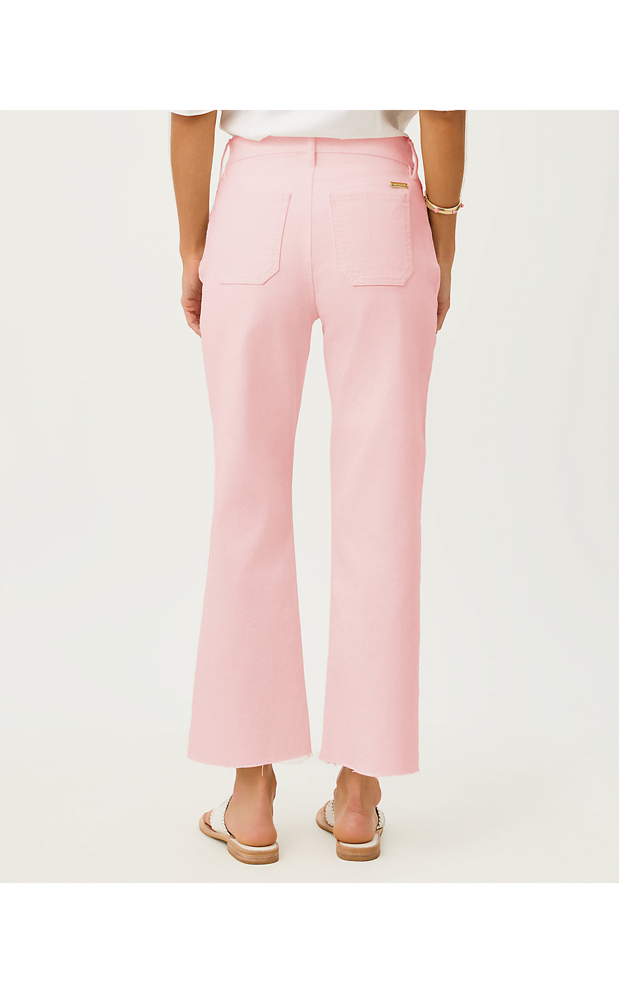 HARLEEN HIGH RISE CROP JEAN, PINK MUSE