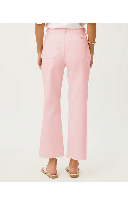 HARLEEN HIGH RISE CROP JEAN, PINK MUSE