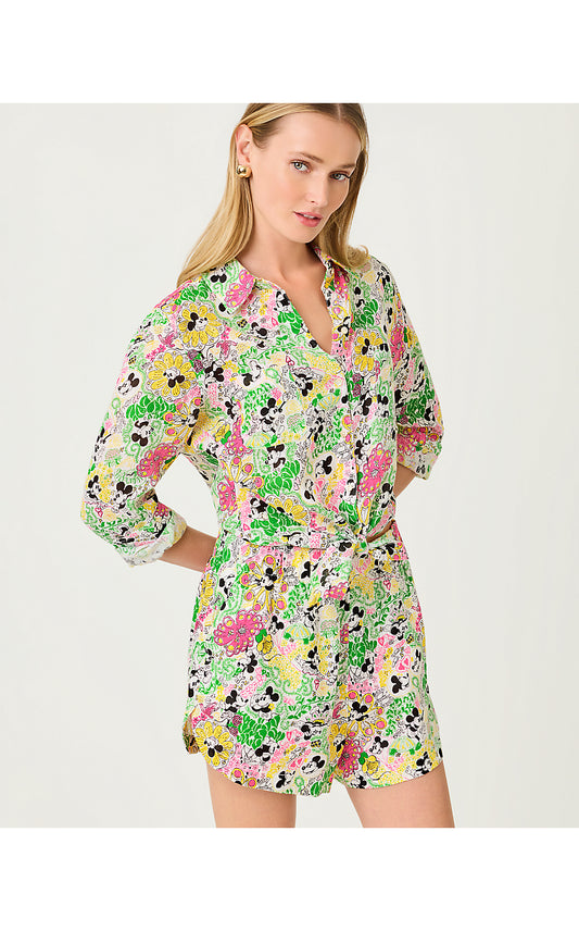 ELODEY LINEN SHORT, MULTI THROWBACK DISNEY