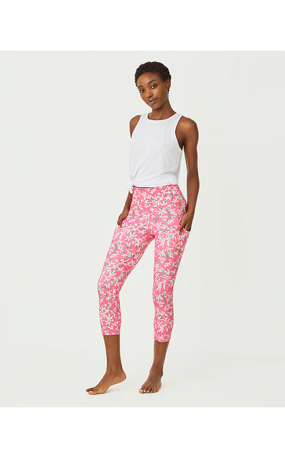 WEEKENDER HIGH RISE CROP, CONFETTI PINK CROSSGRAIN LIL LIZA