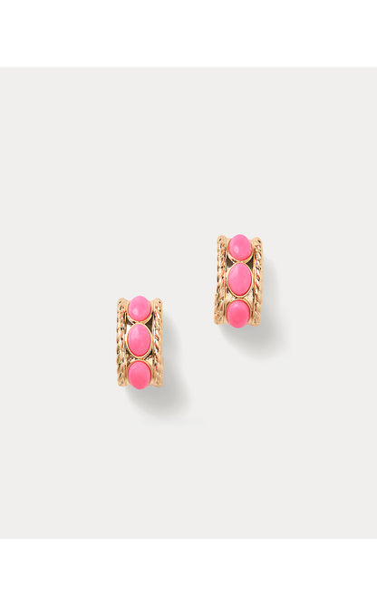 SUNSHINE GROVE HOOP EARRING, CHERRY BLOSSOM PINK