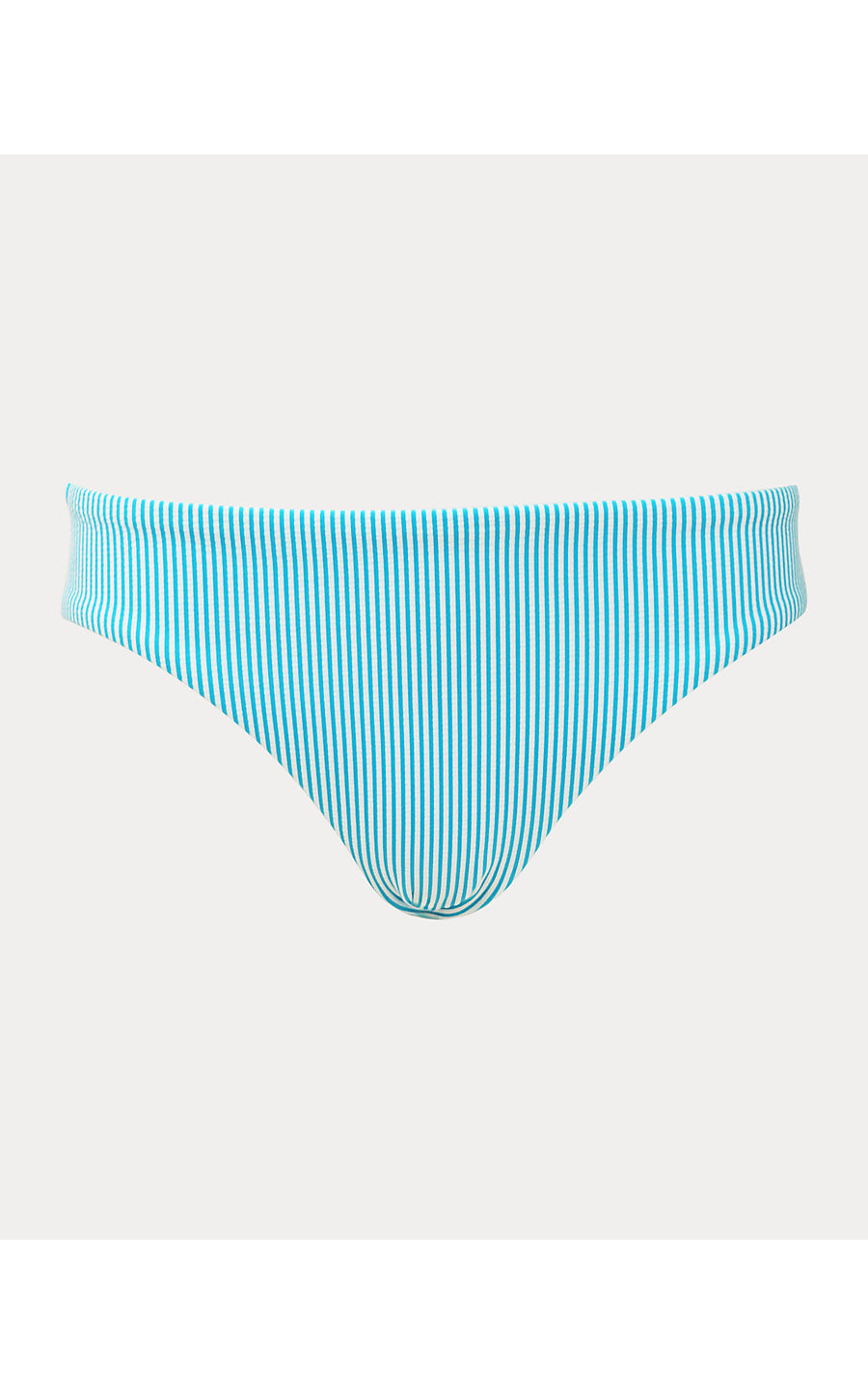 BETIE BIKINI BOTTOM, CAPRI BLUE SEERSUCKER STRIPE