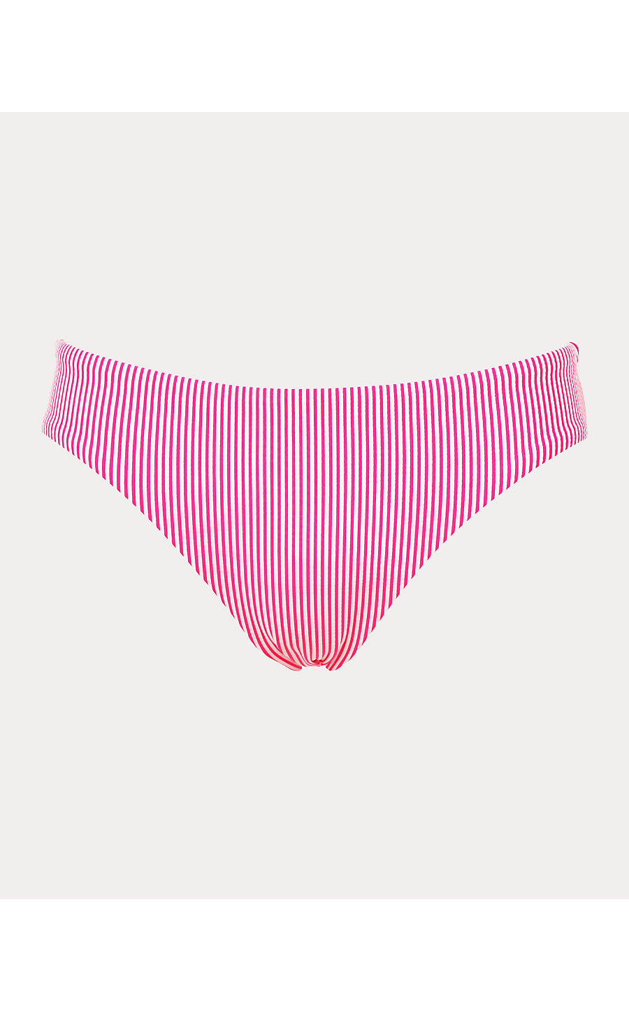BETIE BIKINI BOTTOM, CHERRY BLOSSOM PINK SEERSUCKER STRIPE