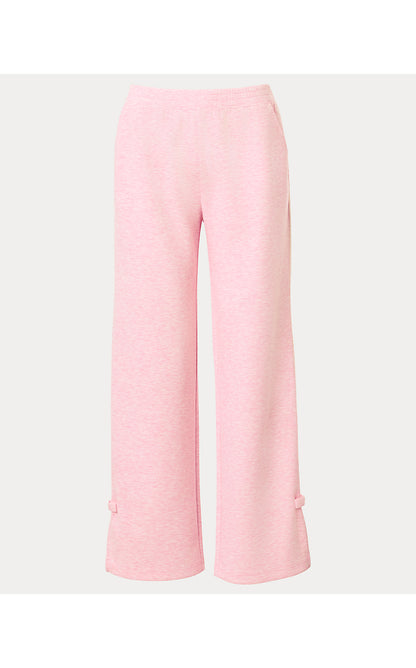 DYLANA BOW TRACK PANT UPF 50+, HEATHERED CONCH SHELL PINK