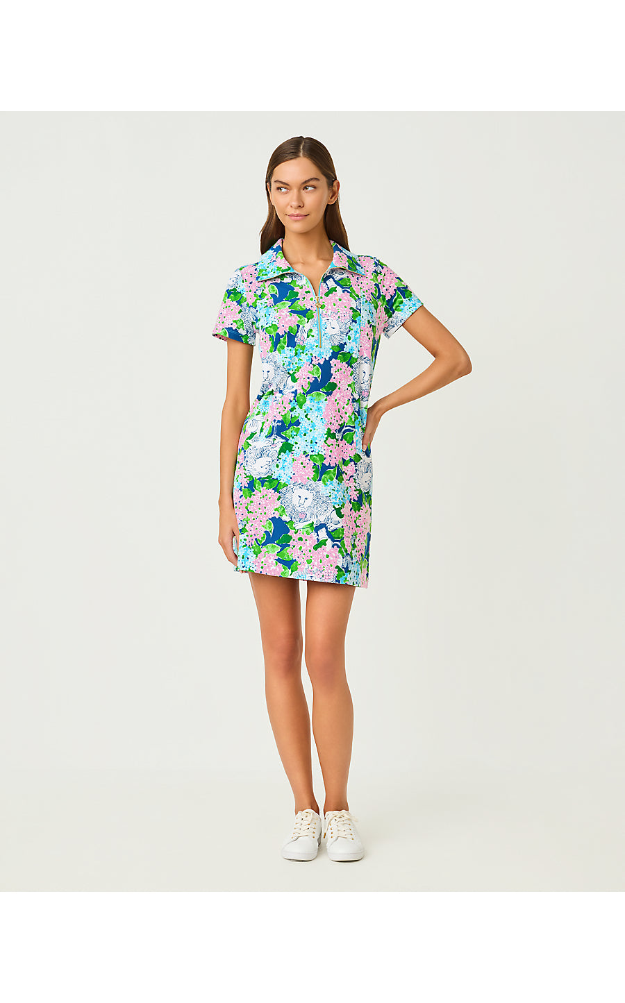 ELENI UPF 50+ DRESS, STARLIGHT NAVY LYDIA THE LION