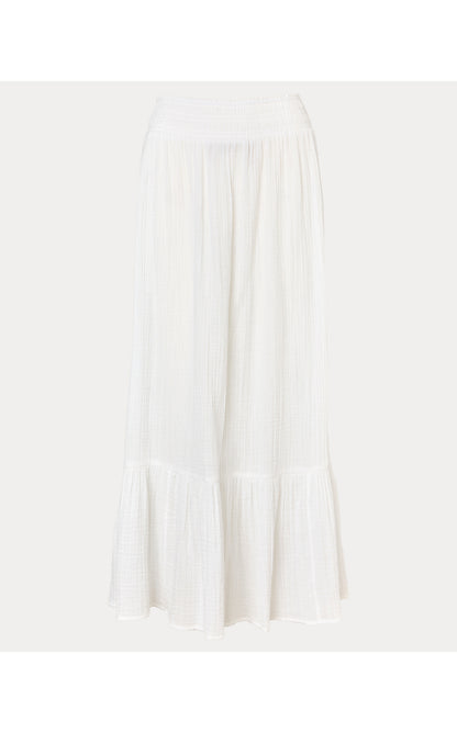 ENZO MAXI SKIRT COVERUP, RESORT WHITE
