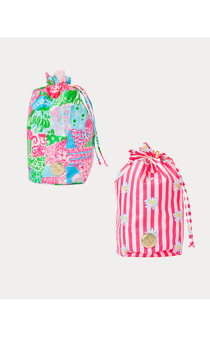 GWP POOL POUCH SET, MULTI CRAZY QUILT