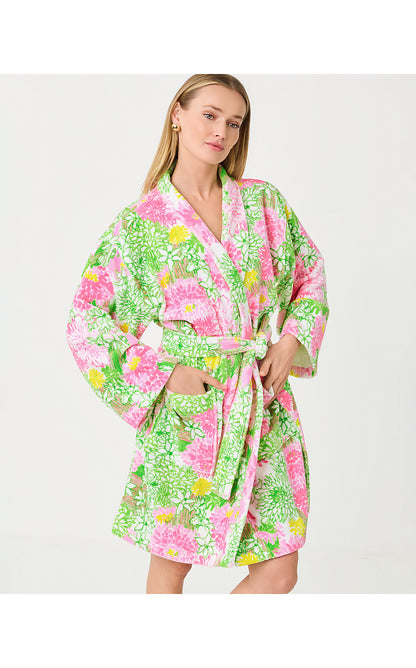 GWP TERRY ROBE, RESORT WHITE MUM PATCH