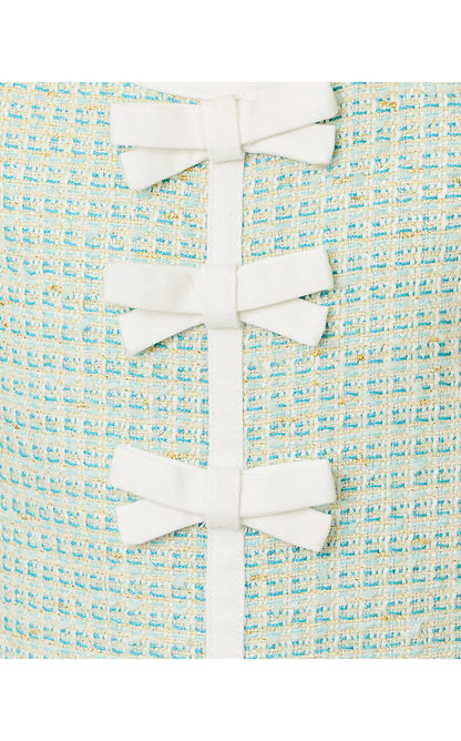 MINI ARIA SHIFT, CAPRI BLUE FANTASY BOUCLE