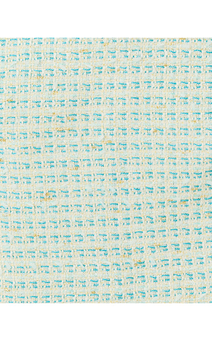 MINI ROHANA BOUCLE JACKET, CAPRI BLUE FANTASY BOUCLE