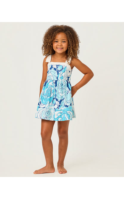 MINI CHERI DRESS, CAPRI BLUE ROSANNA