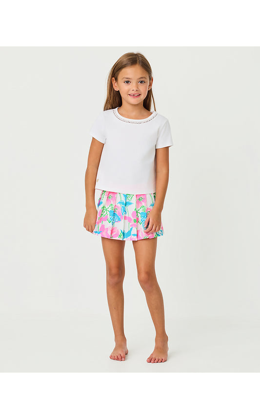 MINI CLAIRMONT TOP, RESORT WHITE