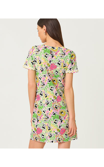 CODY SHORT SLEEVE DRESS, MULTI THROWBACK DISNEY
