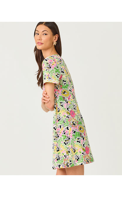 CODY SHORT SLEEVE DRESS, MULTI THROWBACK DISNEY