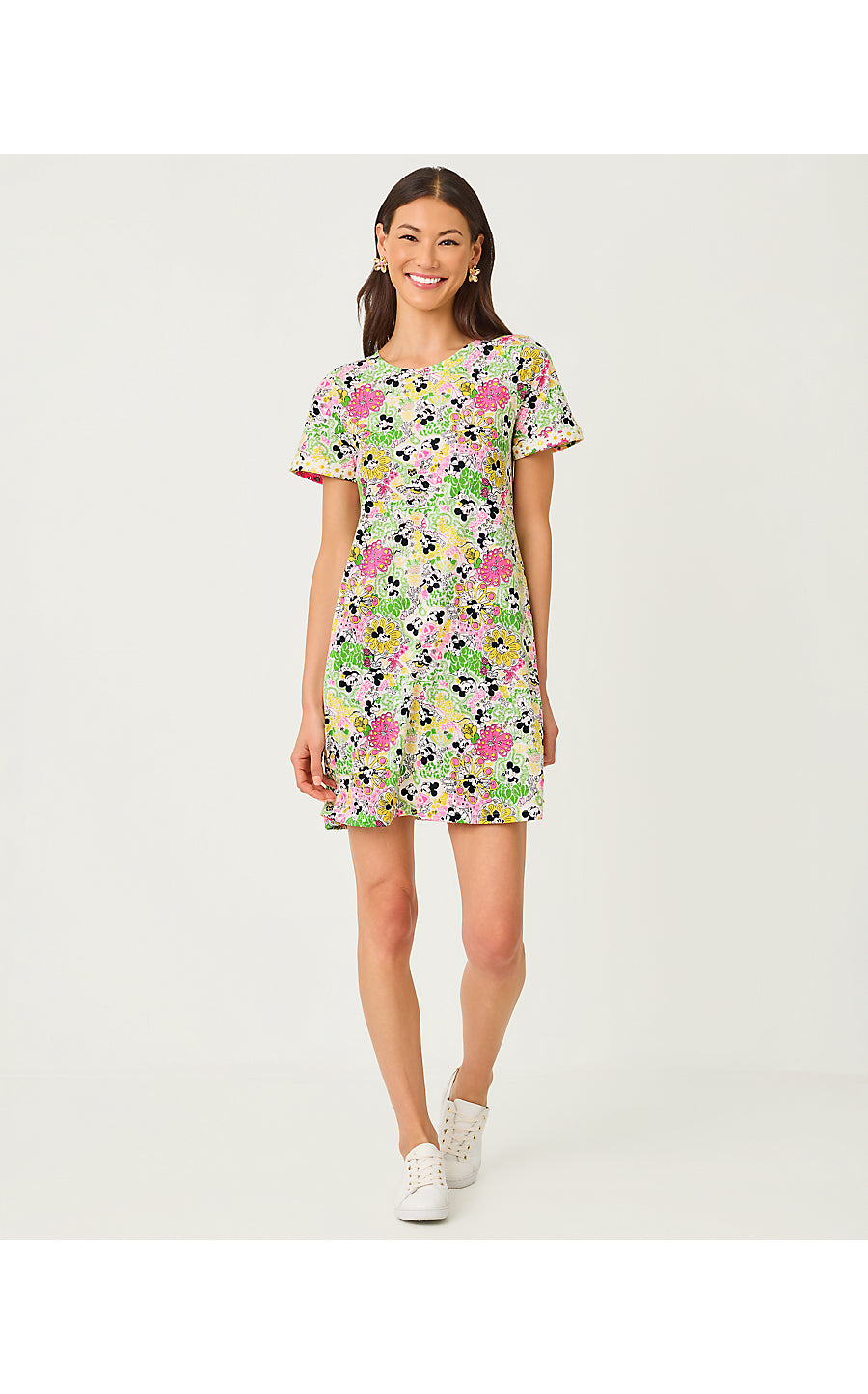 CODY SHORT SLEEVE DRESS, MULTI THROWBACK DISNEY